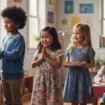 väluppfostrade barn på rad